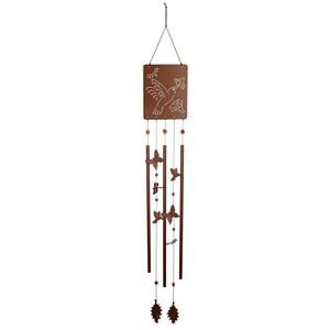 Woodstock Chimes Victorian Garden Wind Chime Hummingbird Butterfly New in Box
